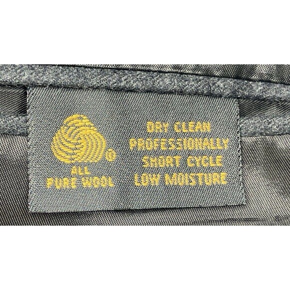 Burberry Vintage Wool Blazer Charcoal Mens 80s 90s Sportcoat EUC - Picture 5 of 5